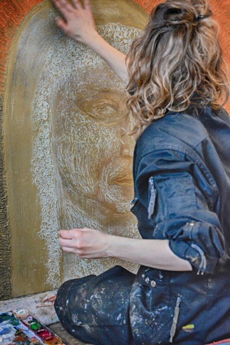Frédérique Lemarchand peinture en direct Frédérique Lemarchand Peinture en direct